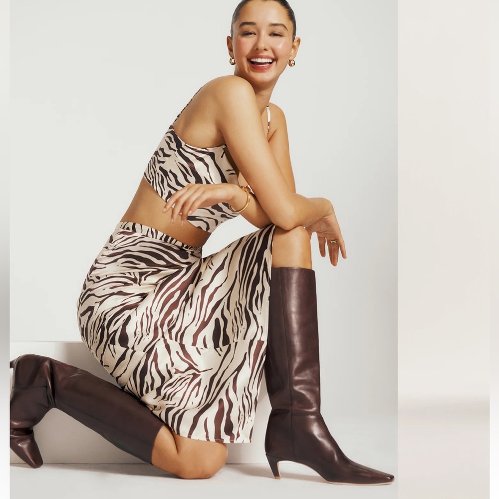 Reformation Remy Knee High Boot in Chestnut 7.5 SOLD OUT